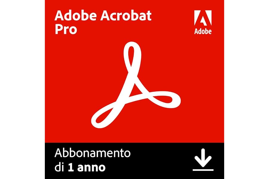 Adobe Acrobat Pro | 1 Anno | PC/Mac |Download Digitale
