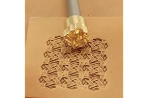 DANDS LTD Herramienta de tejido de cesta para manualidades de cuero, sello de latón #219