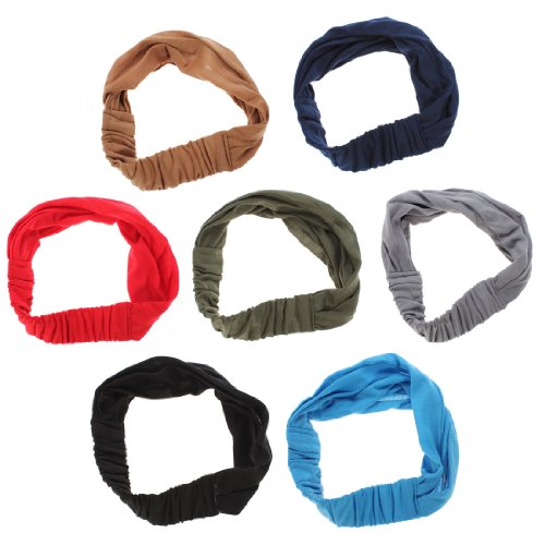 OUTERDO Moderne Haarband Stirnband Kopftuch Headband Kopfband fuer Sport Yoga Joggen Freizeit