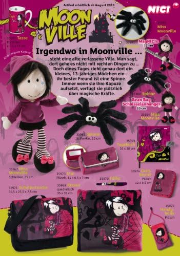 NICI 20 x 8cm Great Gizmos Moonville Plush Round Pouch