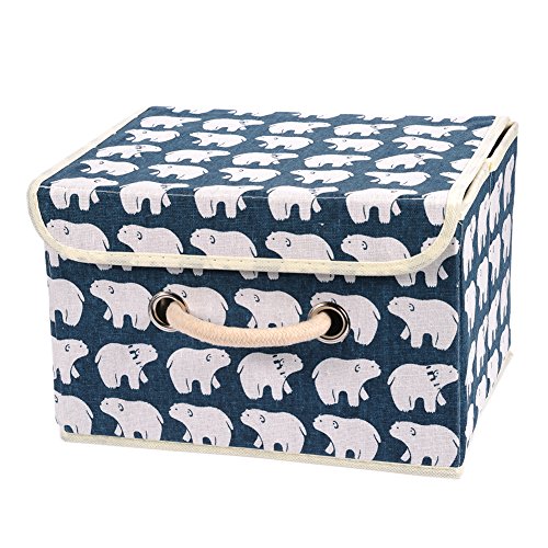 Hengshitong Storage Box Basket for Small Things Polar Bear 26 * 20 * 17cm