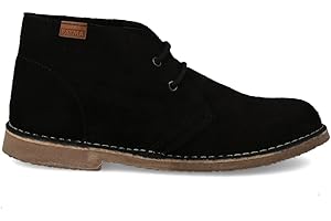 PAYMA - Botín Safari de Piel para Hombre y Mujer. Hecho en ESPAÑA. Botas Pisamierdas Chukka de Cuero Serraje Sport y Vestir. Cierre Cordones. Suela de Goma Crepe.
