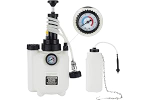 Anesty Purgeur de Frein, 3L Kit Purge Purgeur de Freins, Purgeur de Liquide de Frein Voiture et d’Embrayage avec 1L Bouteille de Collecte et Adaptateur Universel E20