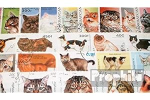 Motives 100 différents Chats Timbres (Timbres pour Les collectionneurs) Chats