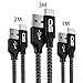Price comparison product image USB Type C Cable, QGhappy [3Pack 1M 2M 3M] USB C Charger Nylon Braided Fast Charging and Data Sync Cable Cord for Samsung Galaxy S9/ S8/ Note8, Huawei P20/ P10/ Mate10, Honor View10/ 9/ 8, XIAOMI MI A1, Nokia 7Plus, Nintendo Switch