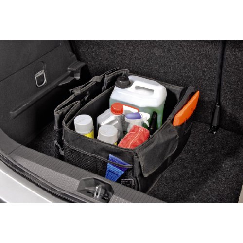 Hama Auto Kofferraumtasche mit Klett, Einkaufstasche faltbar, groß (53 x 38,5 x 27 cm) schwarz - 9