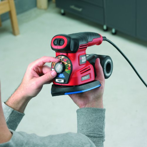 Black + Decker 220 Watt Multischleifer Autoselect 4-in-1 Schleifer, inklusive Zubehör und im Koffer, KA280K - 15