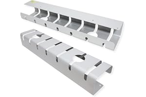 ROLINE Kanał kablowy, montaż pod stołem (2 sztuki), kolor srebrny