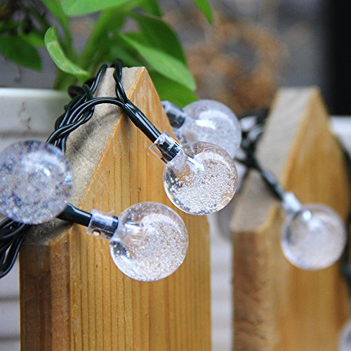 InnooTech 30er LED Solar Globe Garten Lichterkette Außen