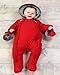 The Essential One - Red Quilted Fur Trim Pramsuit - EO182 - 3-6 months