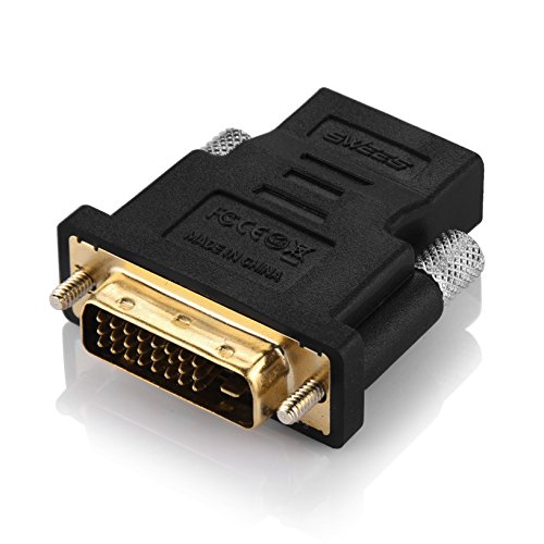 DVI auf HDMI, Swees 2-Stück Vergoldet DVI-D zu HDMI Male zu Female Kabel HDTV Adapter Konverter | DVI-D Stecker (24+1) auf HDMI-Buchse | Full HD-fähig | Vergoldete Kontakte | Geeignet für PC, Notebook, PS4, Xbox One, TV, Beamer uvm. - 4