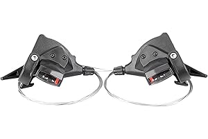 Roadoor Comandi Cambio Bici Twist Grip Comandi Cambio Bici 7/8/9/10/11 velocità Trigger Shifter Kit Cambio Bici Premium A Nucleo Variabile per MTB 2 Pezzi