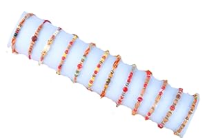 Saptrishi Traditional Handcrafted Rakhi For Brothers| Designer Pearl, & Beaded Wrist Bands For Bhai, Bhaiya| Elegant Handmade Thread Bracelet For Raksha Bandhan