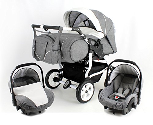 DUO STARS + 2 CAR SEATS; TWINS PRAM; DOUBLE