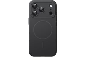 ‎JETECH JETech Magnetyczna Silicone Etui dla iPhone 17 Pro 6,3 Cala, Kompatybilny z MagSafe, Jedwabiście Miękki Dotyku, Amortyzujący Wstrząsy Osłona z Ochroną Obiektywu Aparatu (Czarny)