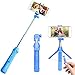 Produktbild Selfie Stangen, PEYOU [3 in 1]Pocket Bluetooth Selfie Erweiterbar Stick mit Stativ und abnehmbarer Bluetooth Fernbedienung für Gopro Kamera, iPhone, Samsung Galaxy & Smartphone unter 6 zoll