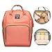 Produktbild Bonamana Multifunktions-Großraum-wasserdichte Baby-Windel-Rucksack-Beutel-Windel-Einkaufstasche-Spielraum-Rucksack-Windel-Beutel (Orange)