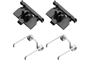 VRMETA Lot de 4 tondeuses à cheveux à monter soi-même, accessoires de tension et de came à tête oscillante, bloc de guidage en plastique pour langue Wahl Magic Clip 8148/8504/8591/1919 (2 + 2 noirs)