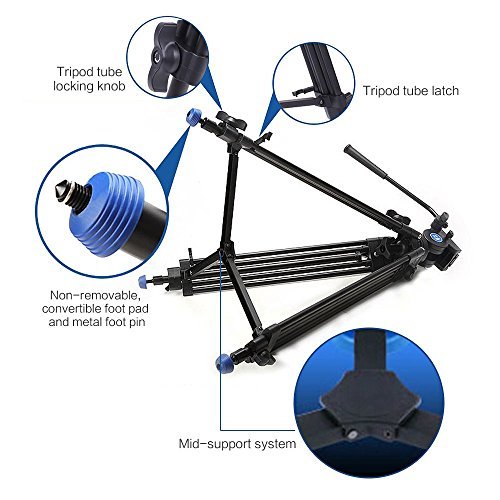 Más Barato Andoer Benro KH25N Profesional Trípode Aleación de Aluminio
de Video + Ballhead Hidráulica MAX Carga 5 kg para Canon Nikon Sony
Videocámara Cámara Descuento