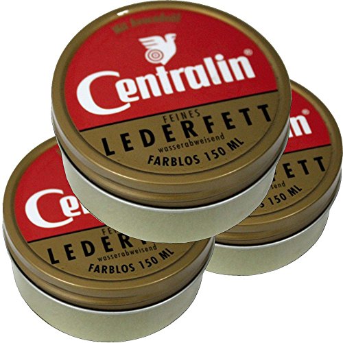 Preisvergleich Produktbild Centralin Lederfett, farblos, (3 x 150ml Dose)