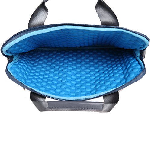 STONG ShockProof Neoprene Laptop Sleeve Hülle(11,6, 13.3, 15.4Zoll) Laptop Tasche Schultertaschen Schutzhülle Ultrabook Tasche für Apple Macbook Air 13, Surface Pro 3/4, Surface Book, Dell XPS 13, HP Spectre X360 iPad Pro 12.9(13.3 Zoll, Blau) - 3