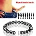 Produktbild ANLW Gewichtsverlust Armband Runde Magnetic Stone Therapy Abnehmen Hand Kette Hämatit Stretch Magnet Armband Schmuck