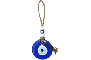 GUOYOU 5 cm Evil Eye, Türkisches Blaues Auge Glas Anhänger, Schutz Charms Amulett Wandbehang Ornament Böse Augen, Für Glücksbringer Schmuckherstellung Rückspiegel Balkon Fenster Wohnkultur