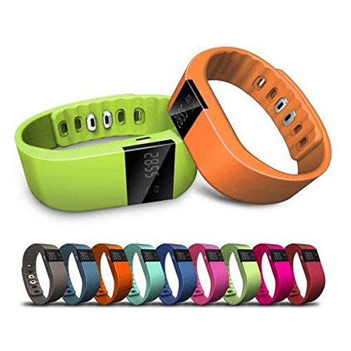 Pedometer Electronic Step Counter Waterproof Bluetooth 4.0 Sport Smart Wristband Fitness Activity And Sleep Tracker Bracelet For Android IOS BLACK Colour- 3 Years FREE Guarantee! by Super TV Products