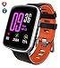 Price comparison product image Yamay Bluetooth Sport Smart Watch with IP68 Waterproofing, Fitness Tracker, Alarm, Pedometer, Sleep Monitor, Sitting Alert, Stopwatch, SMS and Call Notification, Push / Camera Transmitter, Music for Android and iOS Phone