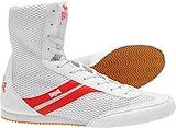 Lonsdale Boy's Stealth Boxing Boot - White/Red, Size 39