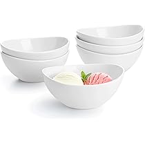 Service De Table Porcelaine 18 Pièces Blanc - 6 Assiettes Plates, 6 Assiettes Creuses, 6 Assiettes à Dessert - Lave-vaisselle Et Micro-ondes