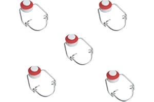 ZENZERO® - Bouchons mécaniques pour fermeture hermétique pour bouteilles en verre - Taille maximale du cou de la bouteille 4 cm - Dimensions du bouchon (sans collier) 2,5 x 2,5 x 2,5 x 2 cm - 1 lot de