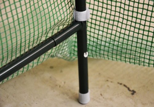 Nexos Foliengewächshaus Tomatenzelt Gewächshaus Treibhaus 9m² Grundfläche 2m x 4,5m, Höhe 2m, UV – beständige PE-Gitter Folie witterungsbeständig, 2 Eingänge, 6 Fenster, Frühbeet Tomatenhaus - 5