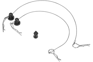 VGEBY Goupilles d'agrafe de Coquille de Corps de Voiture, Agrafes de Coquille de Voiture de Corde d'agrafe de Corps de Shell pour la Voiture 1/10 de RC(Noir)