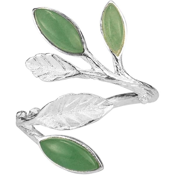 Anello Regolabile Con Piuma E Pietra Portafortuna - Argento Sterling 925, Regalo Per Donne, Mamme, Ragazze - Foto 9