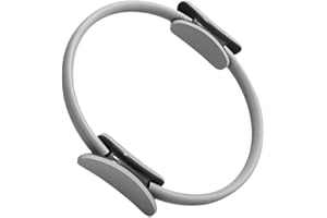 Perfeclan Cerchio Pilates, Anello da Pilates, Anello Flessibile Resistente con Maniglie Imbottite, Fitness Attrezzi Casa, Allenamenti Yoga, Fitness Ring per Esercizi Interni della Cosce e Gambe, Casa
