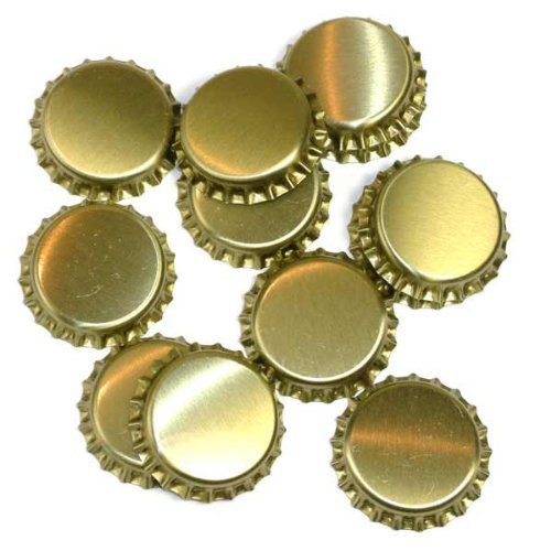 1000 Kronkorken gold, ungestanzt
