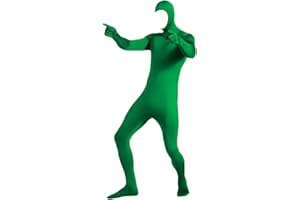 Foweknow Jumpsuit Men Women Face Open Zentai Spandex Bodysuit Halloween Costume Full Body Suit Slim Fit Jumpsuit Solid Onesie Stage Show Fancy Dress Xmas One Piece