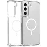 Coverzone Case Compatible with Samsung Galaxy S22 Transparent, Silicone Cover compatible with Wireless Magsafe Compatible with Samsung Galaxy S22