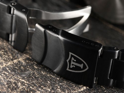 DETOMASO Men's San Remo Automatic Watch with Black Dial Analogue Display and Black Stainless Steel Bracelet DT1025-E