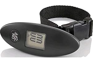Travelite balance à bagages numérique, balance à bagages avec écran LCD lumineux pour bagages jusqu'à 40 kg, poignée robuste et confortable, adaptée aux voyages/à la maison