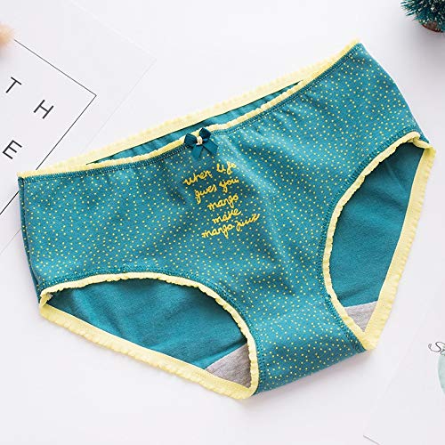 Preisvergleich Produktbild Duspper - Sommer Höschen Frauen Baumwolle Slips Mango Druckmädchen Unterwäsche Damen Herbst Winter Panty weibliche Geschlechtswäsche Unterhosen [L Brief]