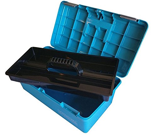 Preisvergleich Produktbild Eulenspiegel Profi Schmink-Koffer aus Kunststoff, klein, blau