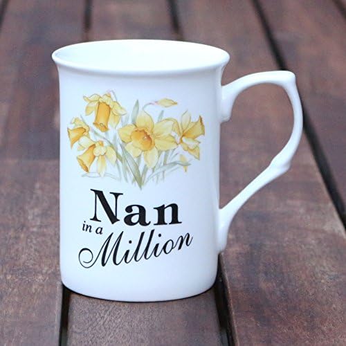 Fine Bone China Mug - Nan in a Million - Daffodils