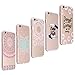 Produktbild iPhone 8 Hülle,iPhone 7 Hülle Transparent, ZXK CO 5 Stück Weich TPU Silicone Hülle Case Durchsichtig Ultra Dünn Schutzhülle Handyhülle für Apple iPhone 7/8 4,7"-Mandala+Sonnenblume+Totem+Donuts+Feder
