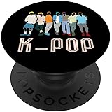 K-Pop Korean Pop Music Boy Band für K-Pop Fanatics PopSockets mit austauschbarem PopGrip
