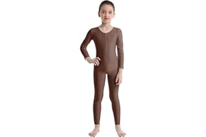 CHICTRY Bambina Body da Ginnastica Bodysuit da Balletto Jumpsuit da Ballo Tuta Sportiva Intera Abito da Danza Classica Allenamento Fitness Yoga