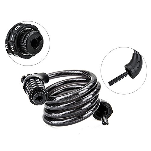 Fahrradschloss Kettenschloss Motorrad Schloss für Fahrräder Skiausrüstung und Rollstühle