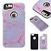 Produktbild iPhone 6 6S (4,7 Zoll) PC Marmor-Hülle,Fanryn Marmor Optik Case Schutzhülle Crystal Case mit hochwertiger Marmor Optik Marmormuster Marble Design Hart PC Handy Hülle Durchsichtig Transparent Etui Cover Case Protective Shell Schutzhülle Telefon Kasten für iPhone 6 6S (4,7 Zoll) – Rosa Marmor-Design