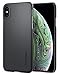 Price comparison product image Spigen [Thin Fit] iPhone XS Case with Light and Premium Matte Finish Coating with QNMP for iPhone XS (2018) iPhone X (2017), 5.8-inch - Graphite Gray